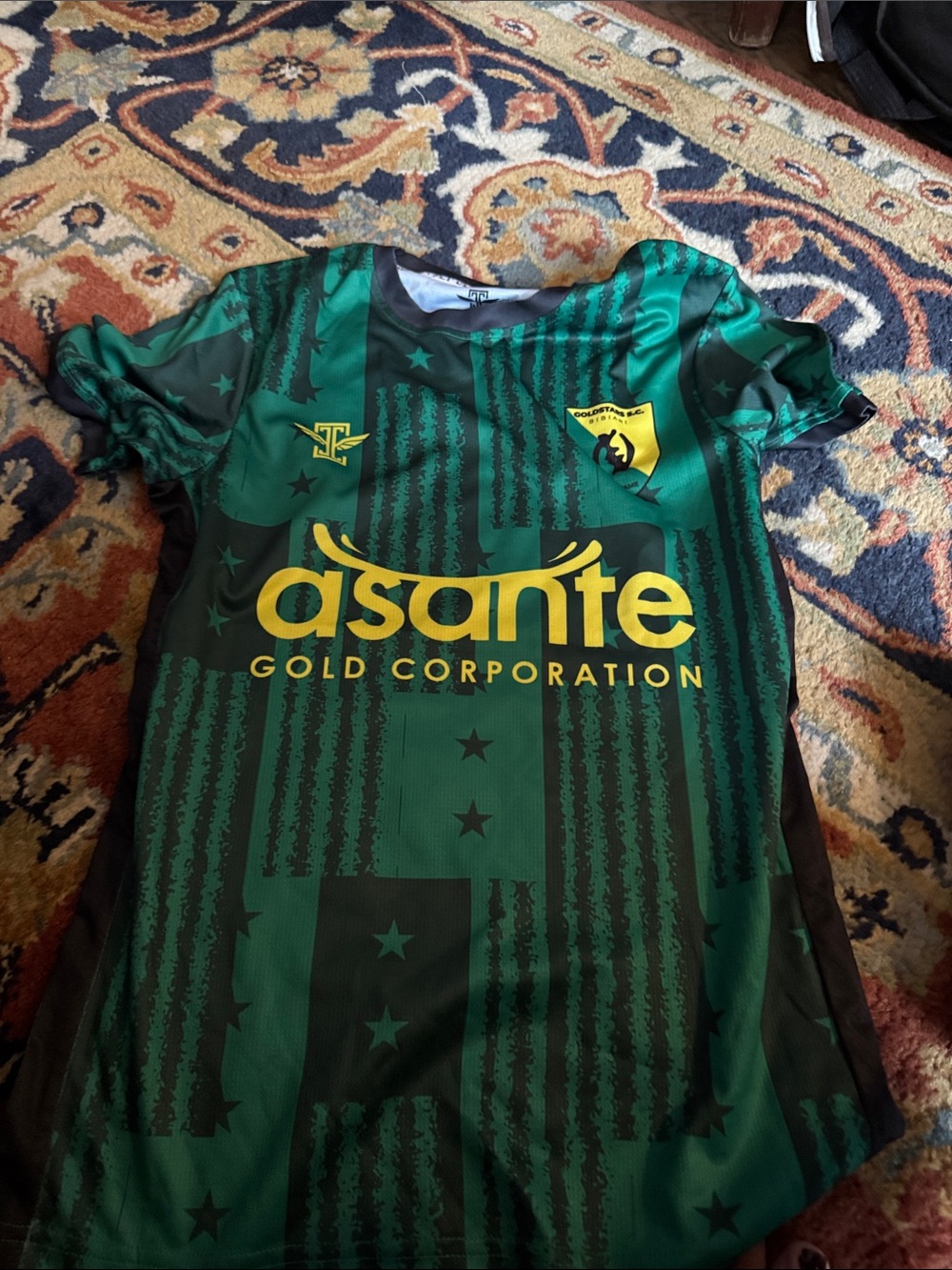 Adult Bibiani Goldstars  Green & Black soccer jersey